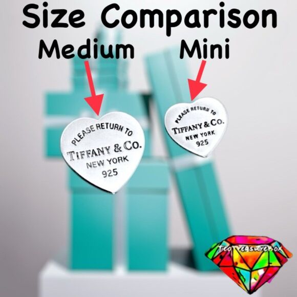 RARE MEDIUM Return to Tiffany Heart Earrings, Silver - Picture 16 of 16